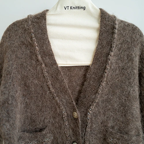 V Neck Fluffy Knit Sweater V Neck Fluffy Knit Sweater